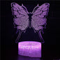 Butterfly Night Light, Birthday Gift For Girls 3D Illusion