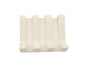 Soap Dish Easy Clean Self-draining Silicone Convenient Quick Drainage Soap Rack Toilet Supplies -Ivory