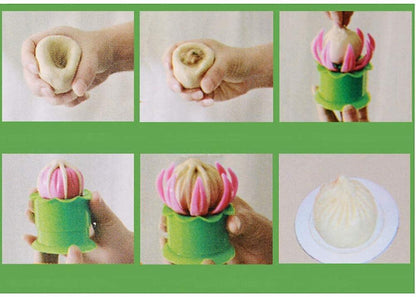 2-Pack Steamed Stuffed Bun Making Mold, Pastry Pie Steam Bun Dumpling Maker Mould, Empanada Mold Kit