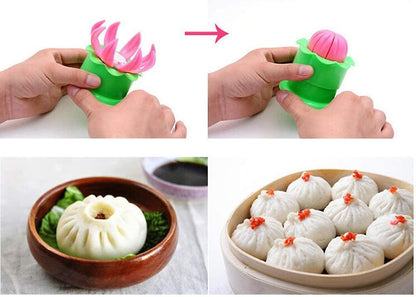 2-Pack Steamed Stuffed Bun Making Mold, Pastry Pie Steam Bun Dumpling Maker Mould, Empanada Mold Kit