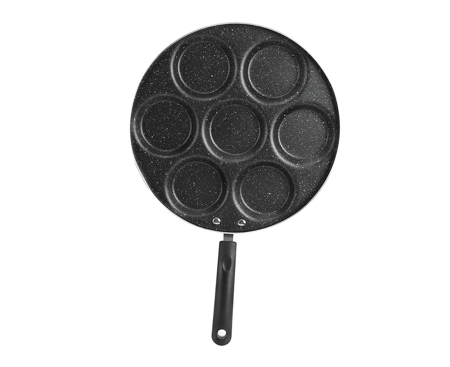 7-Hole Non-Stick Frying Pan, Egg & Burger Mold, Household Cooking Pan