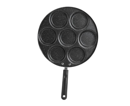 7-Hole Non-Stick Frying Pan, Egg & Burger Mold, Household Cooking Pan
