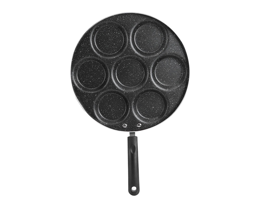 7-Hole Non-Stick Frying Pan, Egg & Burger Mold, Household Cooking Pan