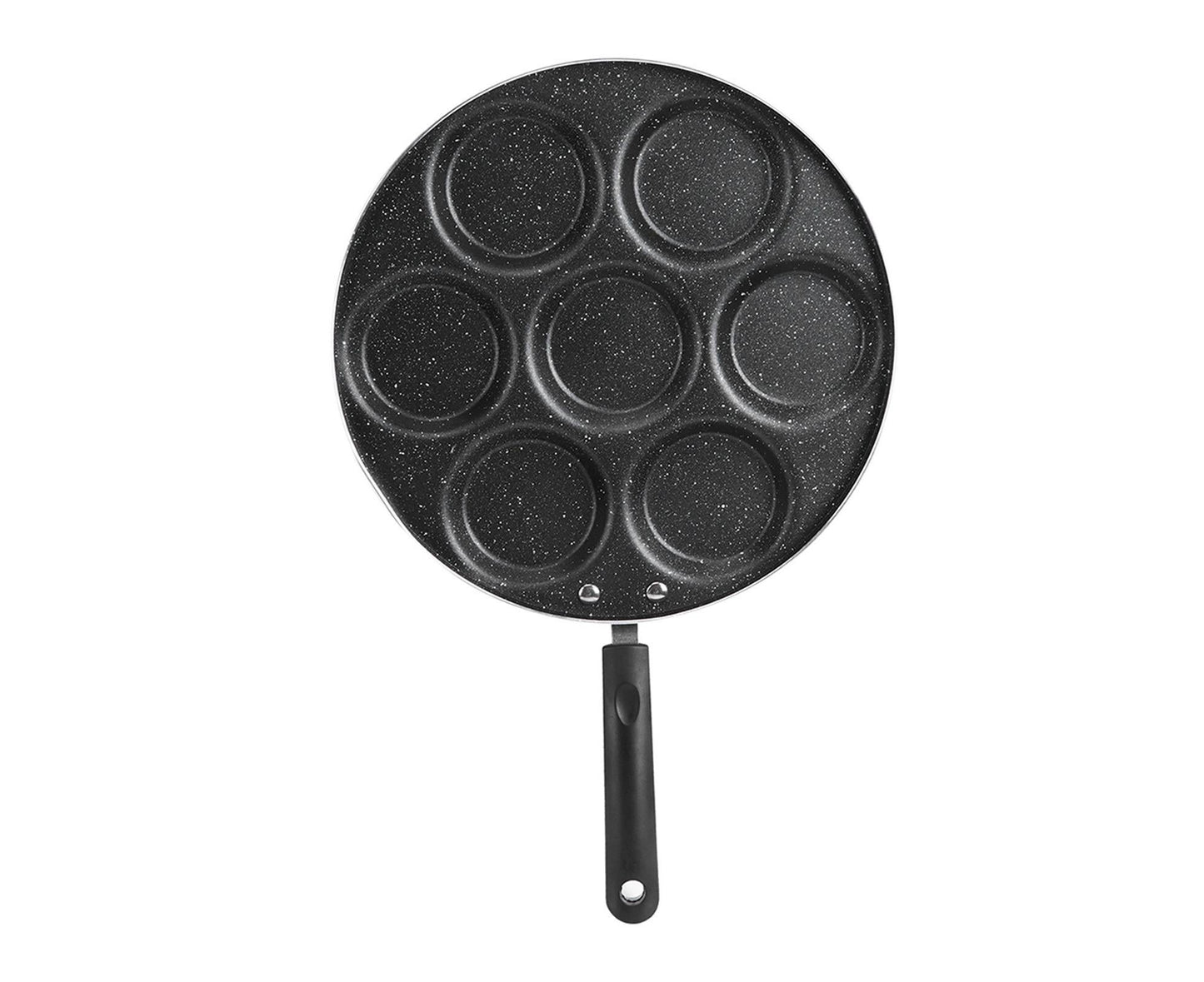7-Hole Non-Stick Frying Pan, Egg & Burger Mold, Household Cooking Pan