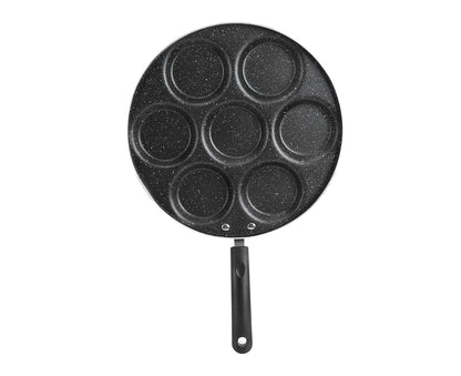 7-Hole Non-Stick Frying Pan, Egg & Burger Mold, Household Cooking Pan