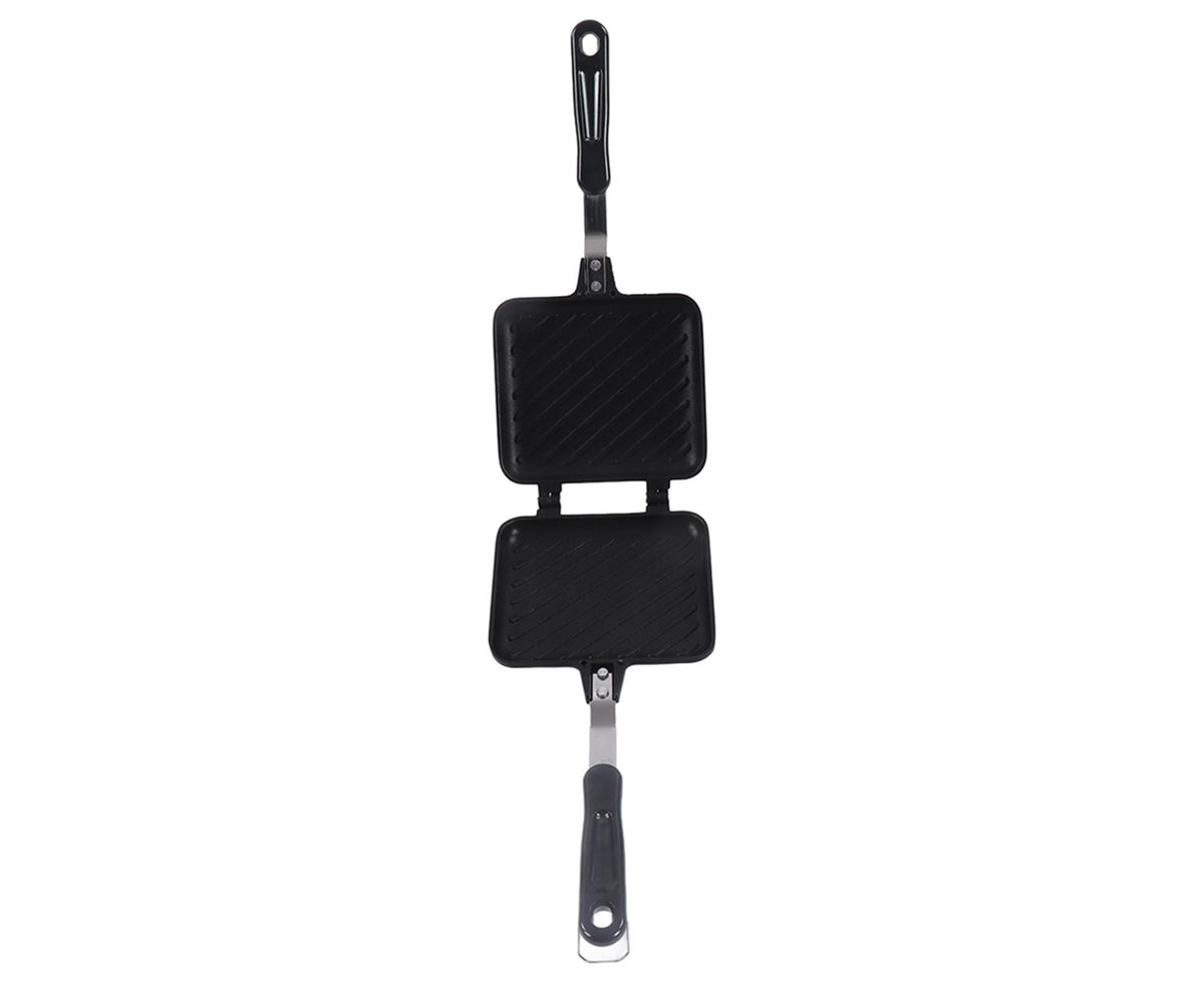 Sandwich Pan, Double-Sided Non-Stick Breakfast Frying Pan, Flat Bottom Panini Maker