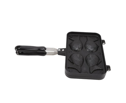 Taiyaki Fish Shape Cake Maker, Non-Stick Double Baking Pan Waffle Mold