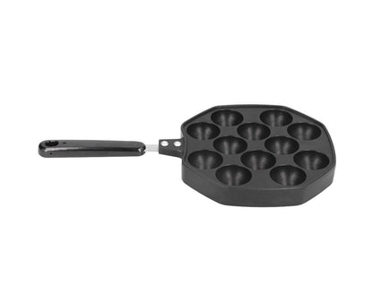 12-Cavity Aluminum Takoyaki Pan, Octopus Balls Egg Puffs Baking Pan, Home Cooking Tool