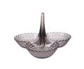 Practical Stable Dessert Plate Multi-use Exquisite Plastic Structure Cake Plate for Home-Black
