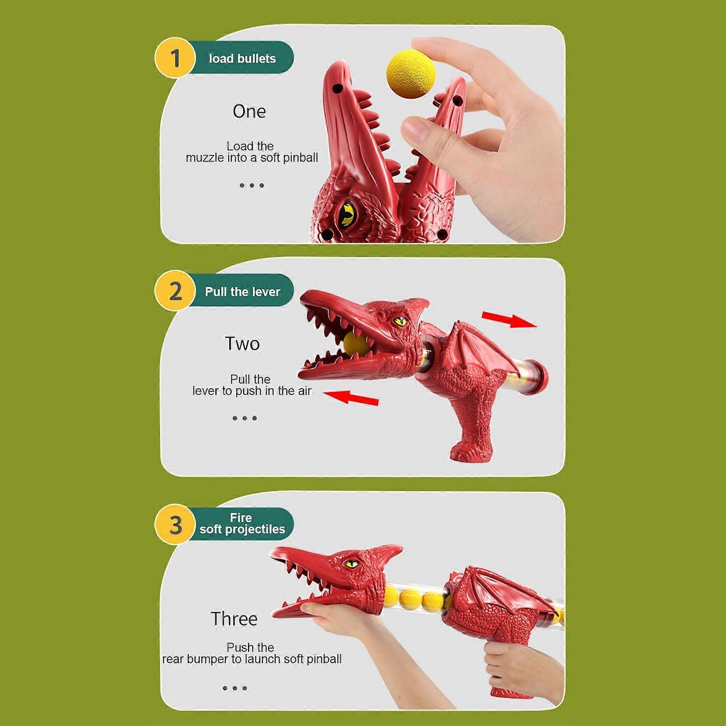 Dinosaur Shooting Toys, Dinosaur Animal Toys boy and girls Gift,Dinosaur Shooting Soft Dinosaur Model Toys