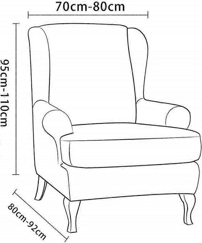 Stretch Armchair Sofa Cover Elastic Relax Fit Protector - Dark Gray