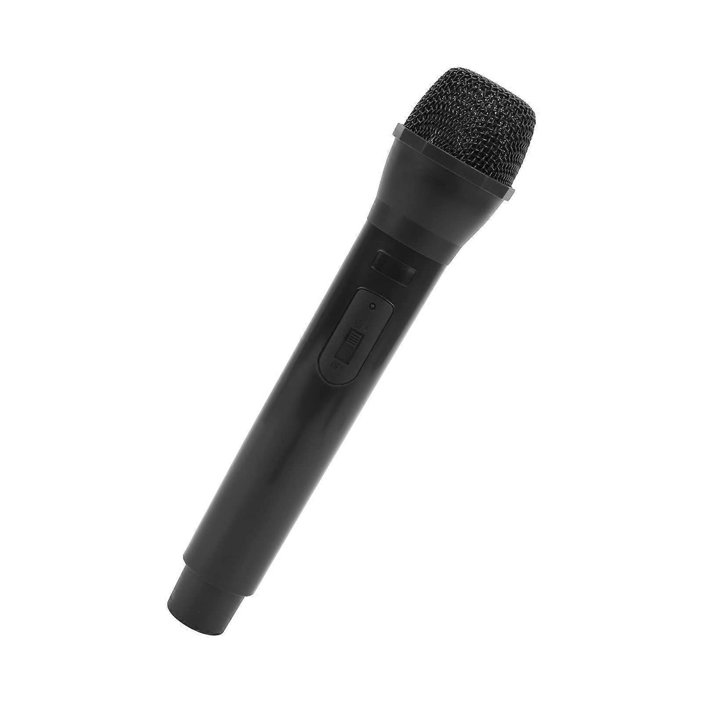 Prop Microphone - Black Plastic Fake Karaoke Mic for Stage or Party Use