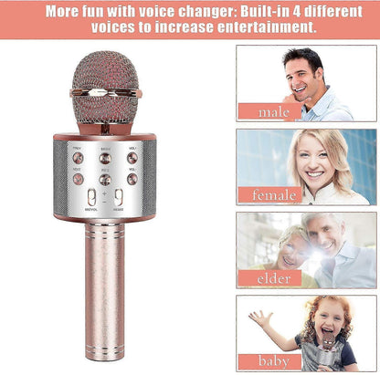 Bluetooth Karaoke Microphone - Mobile Phone Wireless Mic for Singing