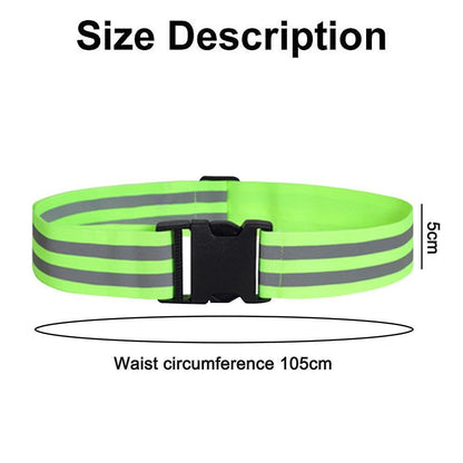Reflective Belt or Sash, Military Style Visibility Strap for Outdoor Reflective Gear