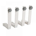4PCS Bed Sheet Holder Fasteners with Mattress Cover Clips, Gray