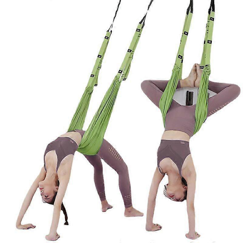 Green Aerial Yoga Strap Anti-Gravity Hammock for Inversion & Flexibility