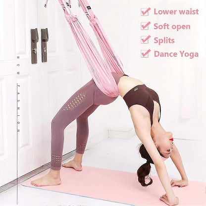 Green Aerial Yoga Strap Anti-Gravity Hammock for Inversion & Flexibility