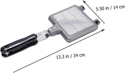 Waffle Mold Pan - Aluminum Nonstick Waffle Baking Dish for DIY Breakfast Waffles