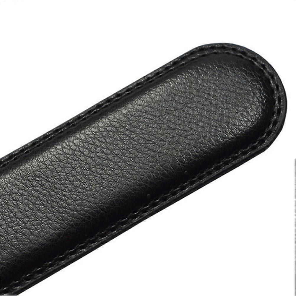 2pcs Men's Genuine Leather Belts for Jeans, Youth Black Leather Belts