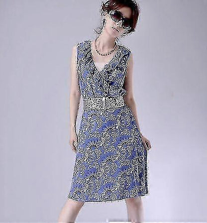 Women's Wide Leather Dress Belt with Hollow Buckle