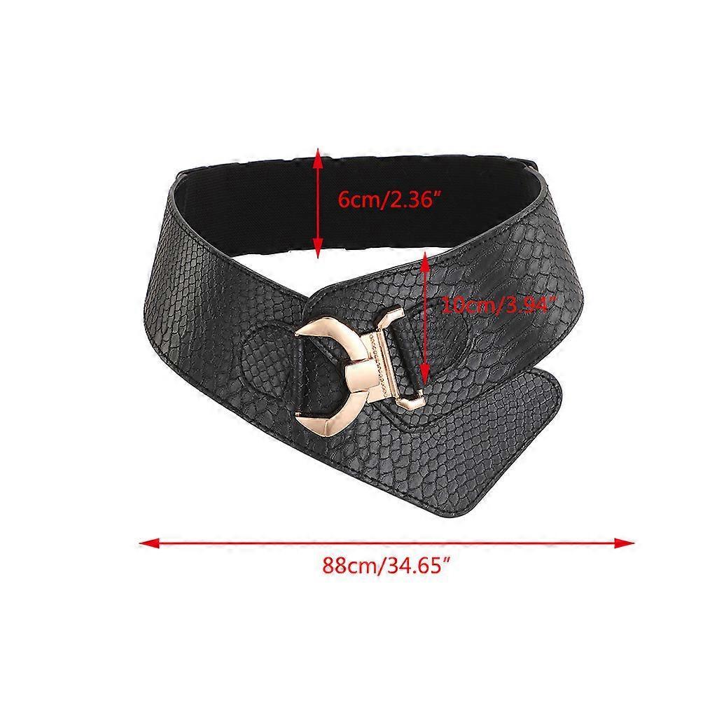 Women's Punk Leather Harness Belt for Dresses, Sculpting Girdle Red
