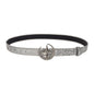 Women's Skinny Rhinestone PU Leather Belt for Costume Waist Strap