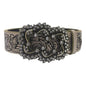 Women's Coffee Vintage Floral Embossed Leather Dress Jeans Belt
