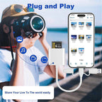 USB 2.0 & USB-C Memory Card Reader Adapter, Dual Connector TF/SD Card Reader