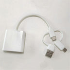 USB 2.0 & USB-C Memory Card Reader Adapter, Dual Connector TF/SD Card Reader