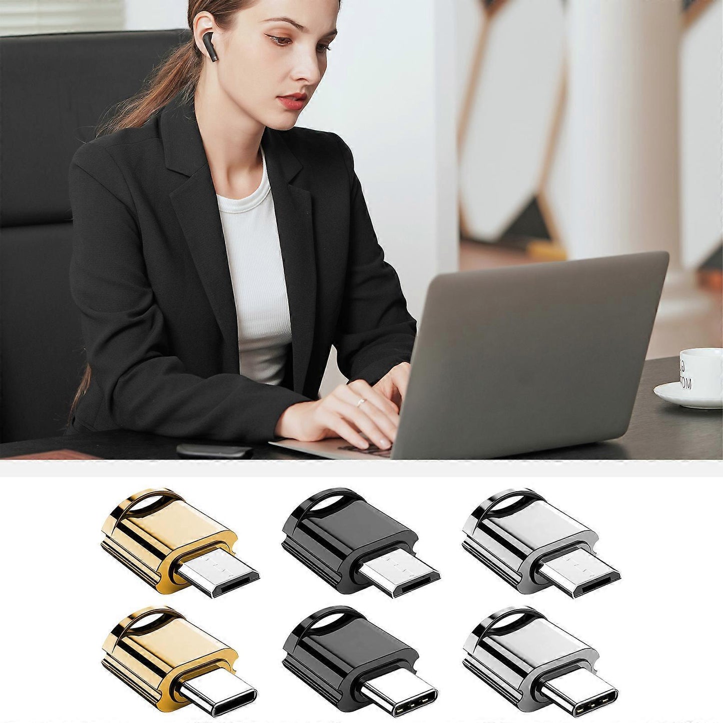 Micro USB Memory Card Reader, Fast TF Card Reader for Laptop & Phone
