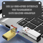 2-in-1 8pin USB Memory Card Reader for Phone/Pad, Silver Optional