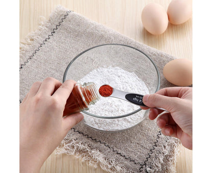 Double-heads Measuring Spoon Stainless Steel Kitchen Gadget-Black