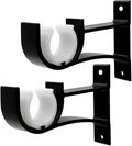2pcs Small Curtain Rod Brackets, Curtain Rod Holders