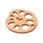 Wooden Drink Coaster Lotus Root Slice Design