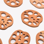 Wooden Drink Coaster Lotus Root Slice Design
