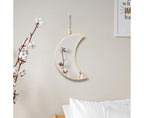 Moon Shape Mirror Decor for Bedroom-Natural