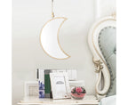 Moon Shape Mirror Decor for Bedroom-Natural