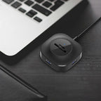 H25-3.0 USB Hub: 3 Ports + TF/SD Card Reader for Computer/Notebook