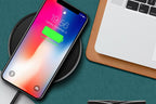 Wireless Fast Charger Smartphone Charger Qi Charging for Apple, Samsung and Smart Phones (Black)