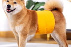 Washable Dog Diaper Water-resistant Puppy Nappy Belly Wrap for Male Dogs Reusable Dog Belly Bands Male Puppy Nappies Wrap Yellow - XL