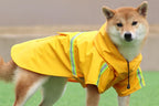 Pet Raincoat Outdoor Waterproof Dog Poncho for Small and Medium Dogs - Orange