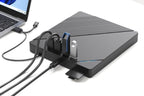 7 in 1 External CD DVD Drive USB 3.0 Burner Writer with Card Reader for Laptop