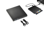 USB 2.0 Slim Protable External CD-RW Drive Writer Player for Laptop Notebook PC Desktop Computer -Black