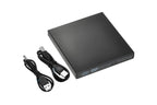 USB 2.0 Slim Protable External CD-RW Drive Writer Player for Laptop Notebook PC Desktop Computer -Black