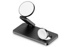 3 in 1 Charging Station for iPhone Wireless Charger Wireless Charger Dock for Apple Watch iPhone AirPods -Black