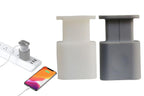 Silicone Charger Protector with Cord Wrap for Apple Phone 18W/20W Charger -Gray & White