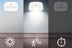 2PCS LED Motion Sensor Night Light Battery Powered Closet Stair Light