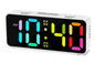 Small Digital Alarm Clock with 5 Dimmers and 5 Alarm Volumes for Bedrooms - White