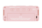 Small Digital Alarm Clock with 5 Dimmers and 5 Alarm Volumes for Bedrooms - Pink