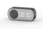 FM Speaker LED Display Portable Alarm Clock Home Decor Bluetooth Digital Radio - Black